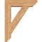 Ekena Millwork Traditional Slat Smooth Bracket w/ Offset Brace, Western Red Cedar, 7 1/2"W x 28"D x 36"H BKT0806X28X36TRA06SWR - alternate 3